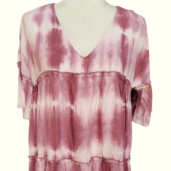 BOHO TIE DYE TIERED DRESS - Picture 4 of 11